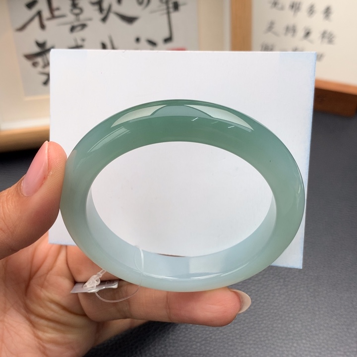 翡翠手镯未镶嵌翡翠手镯54圈口
