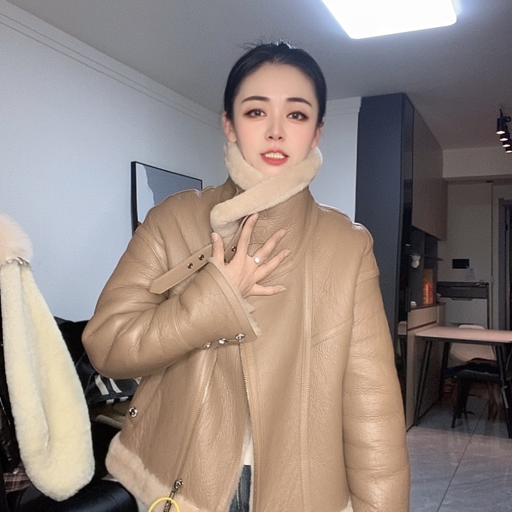 绵羊皮美丽奴皮毛一体L125斤内