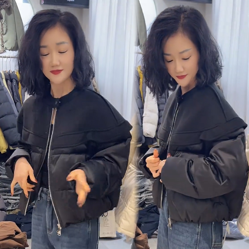 2025秋冬新款时尚显瘦气质网红高档洋气女高级百搭宽松大码棉服潮