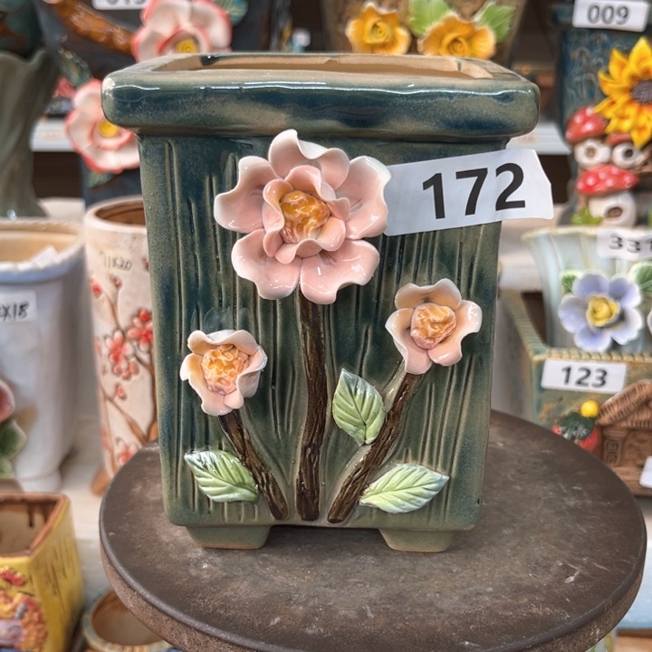 紫砂花盆粗陶材质多肉花盆