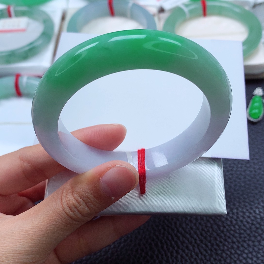 翡翠手镯未镶嵌52 53 54