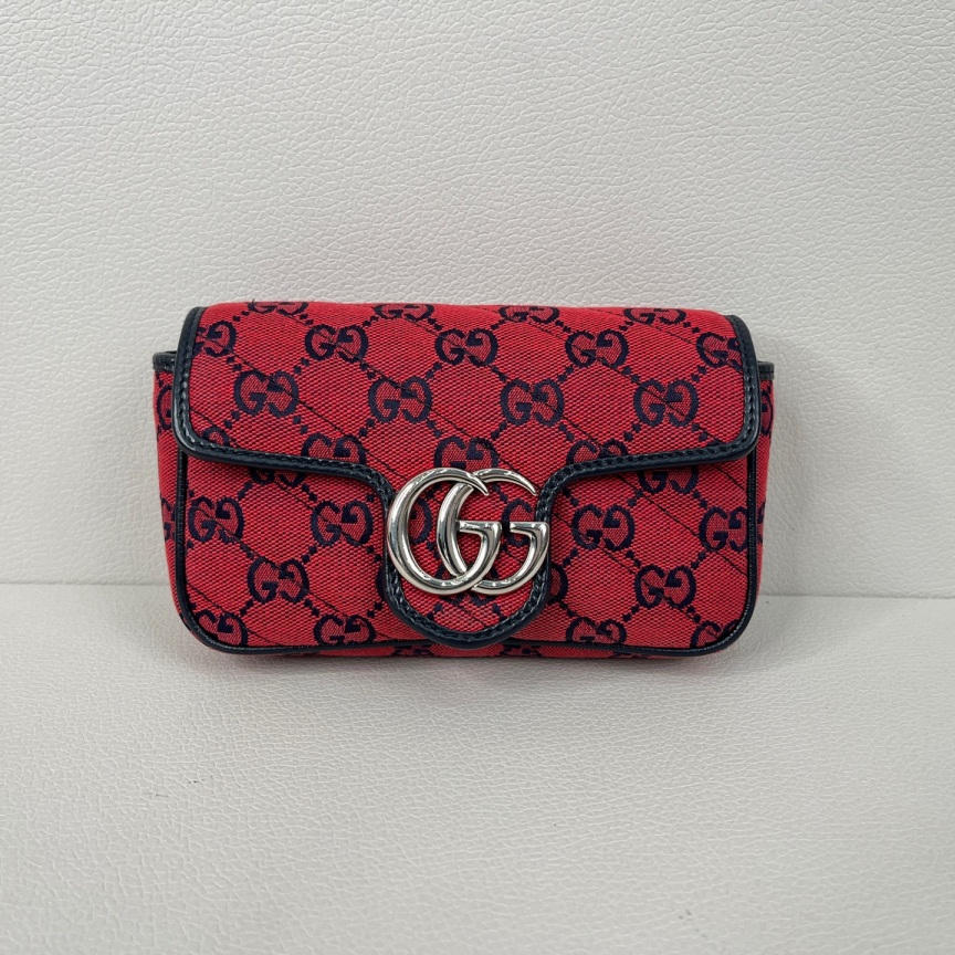 95新 GUCCI/古驰 Gucci古驰 mini马蒙链条斜挎包6038