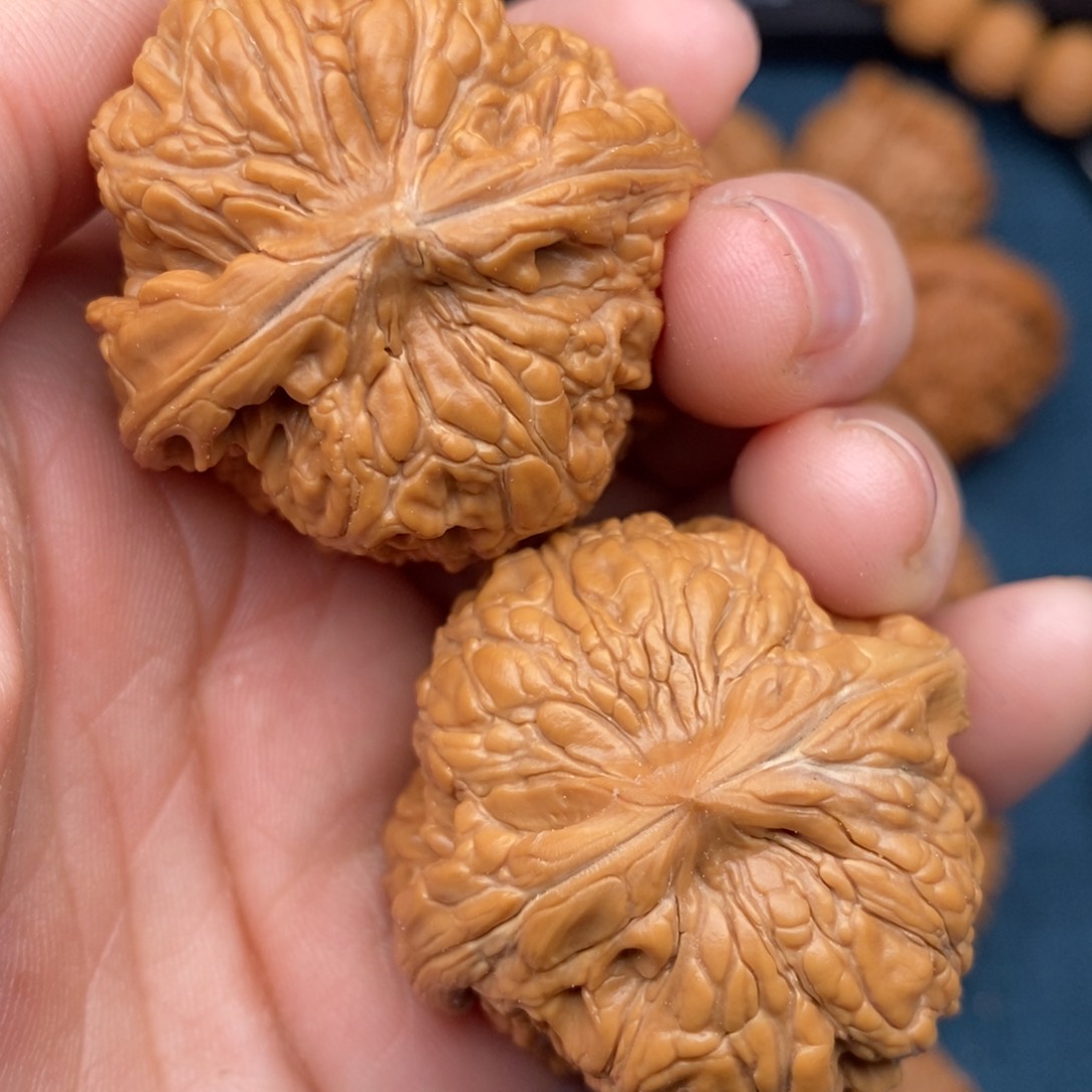 文玩核桃把件40老树门墩