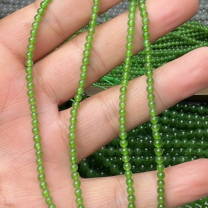 和田玉未镶嵌颈饰碧玉冰阳绿卡3