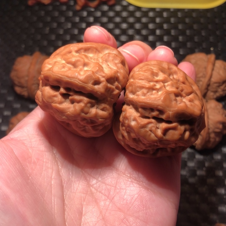 7***豪文玩核桃把件蛙王