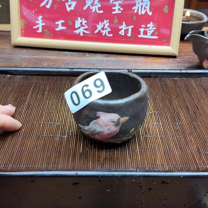 纯手工制作粗陶茶具