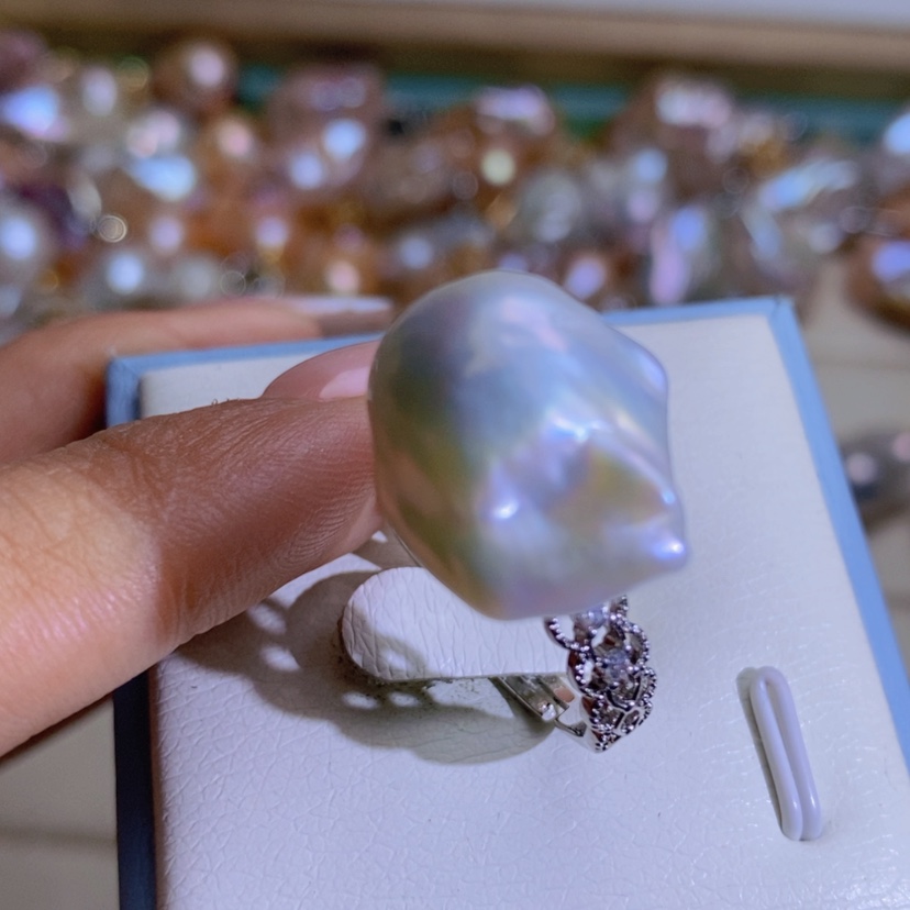 【闪购商品】淡水珍珠天然珍珠（微瑕）合金