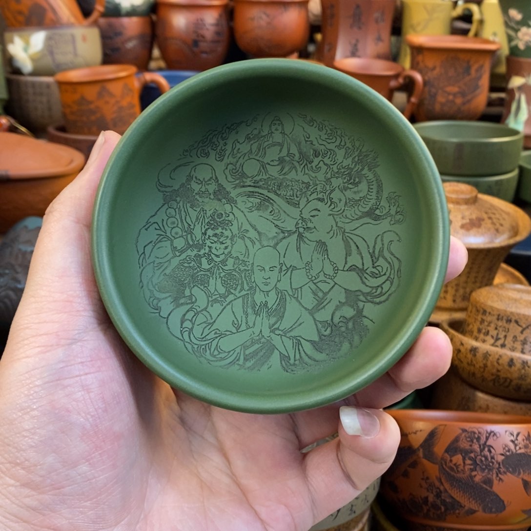 紫砂杯子宜兴全手工紫砂杯