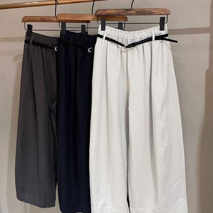 新款带腰带宽松阔腿F001599