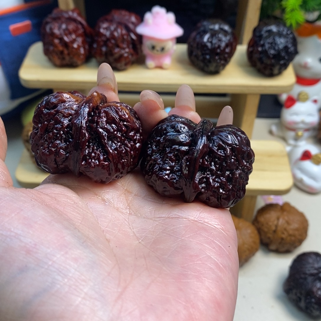 吊坠文玩核桃地闷七彩大蛙饼40尺