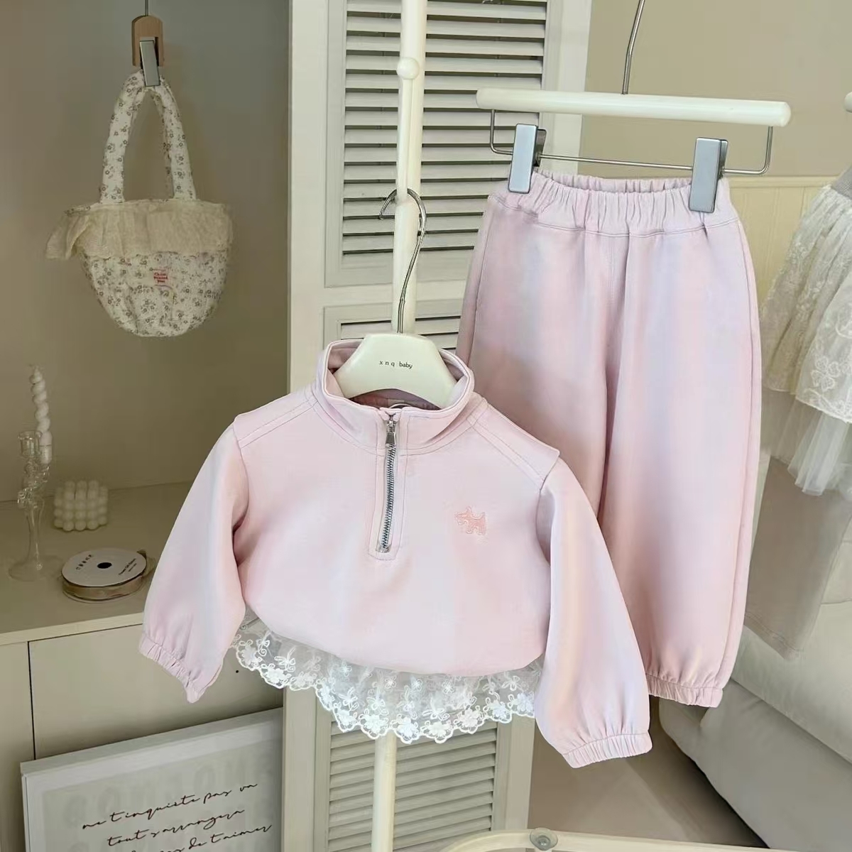 52141女童套装2025新款洋气儿童时髦卫衣小女孩秋运动两件套