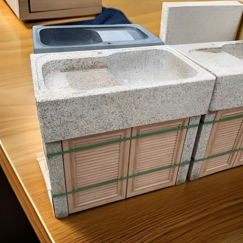 天然大理石材洗衣池带搓衣板适合户外庭院阳台使用家用方形