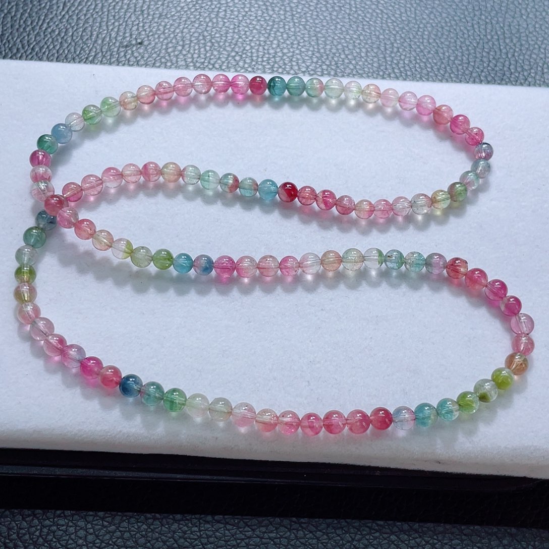 手链碧玺未镶嵌5.3mm左右