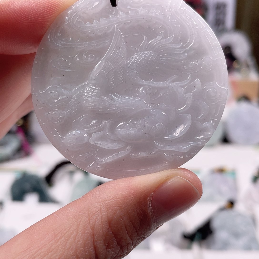 翡翠颈饰未镶嵌0522挂件