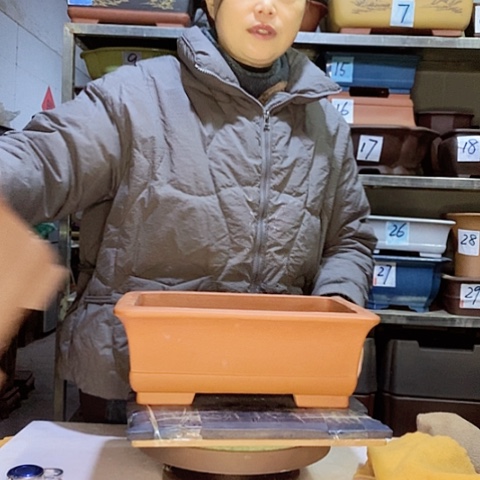 红陶宜兴紫砂花盆