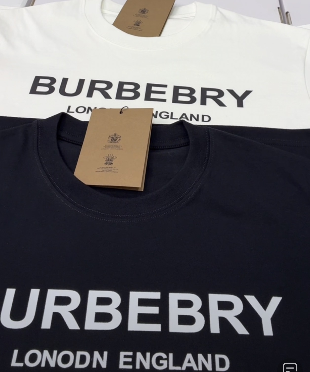 【内部供应】b-b-L纯棉圆领宽松短袖男女同款