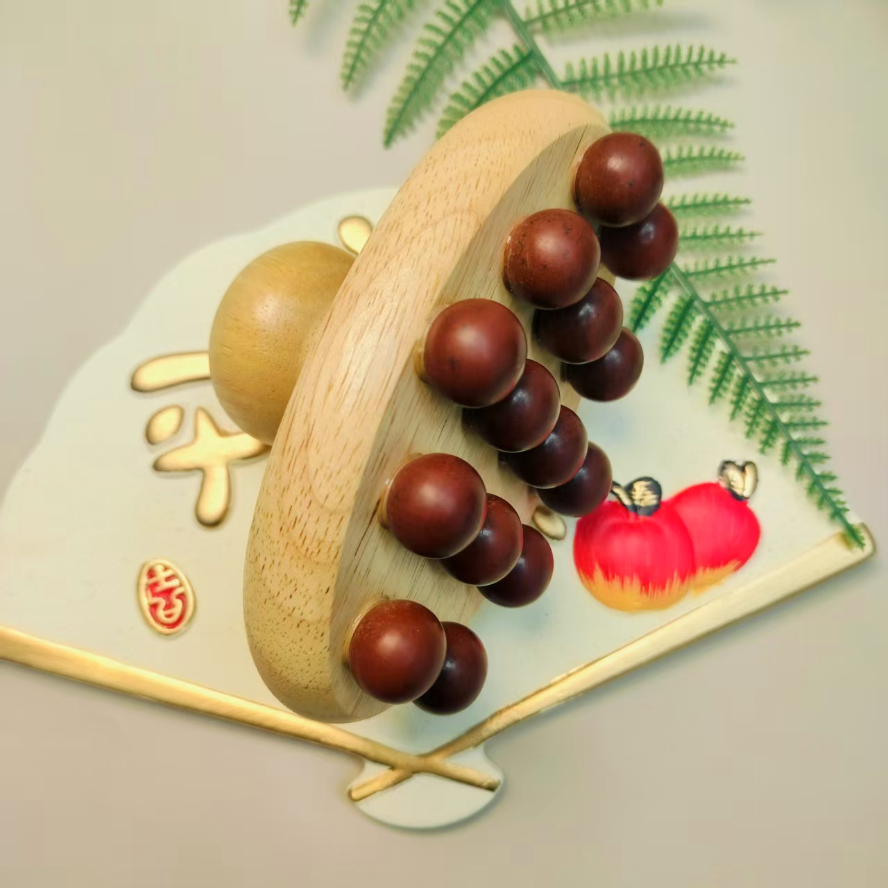 12珠揉腹仪工具按摩天然泗水砭石（直播专享）