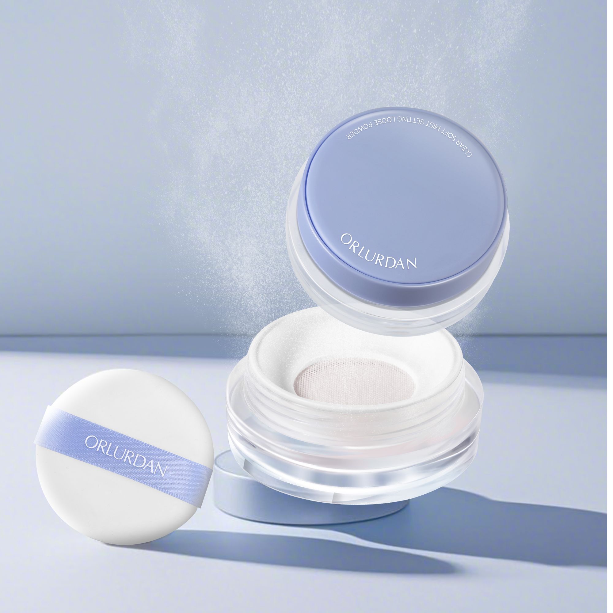 玲家精选0376款号奥洛丹清透柔雾定妆散粉