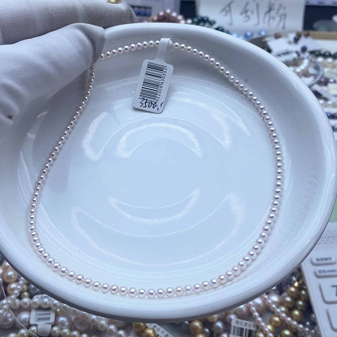 淡水珍珠颈饰银S925镶嵌