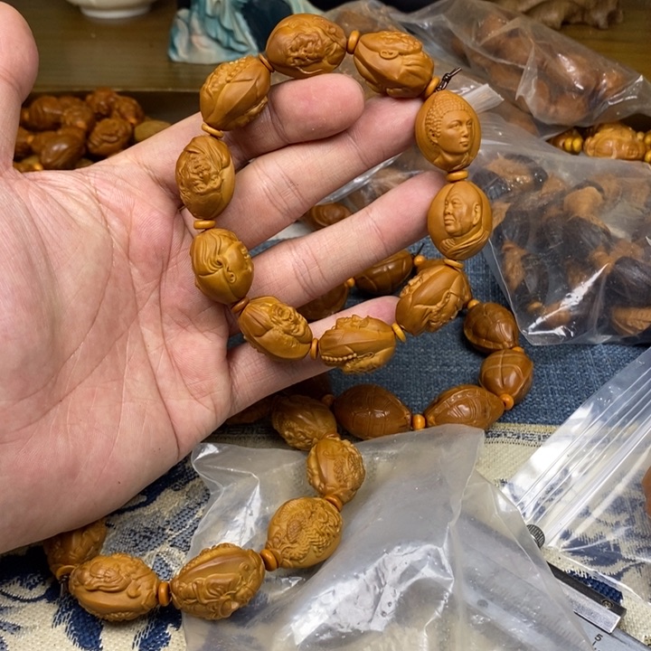 橄榄核手串/手链橄榄核雕工艺手串