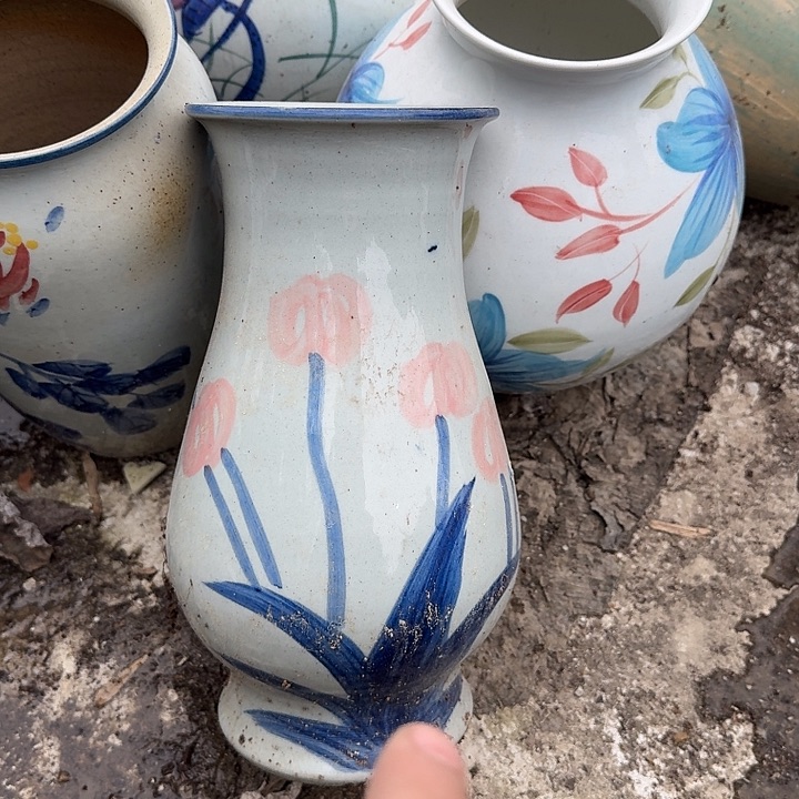 微瑕景德镇手工花瓶