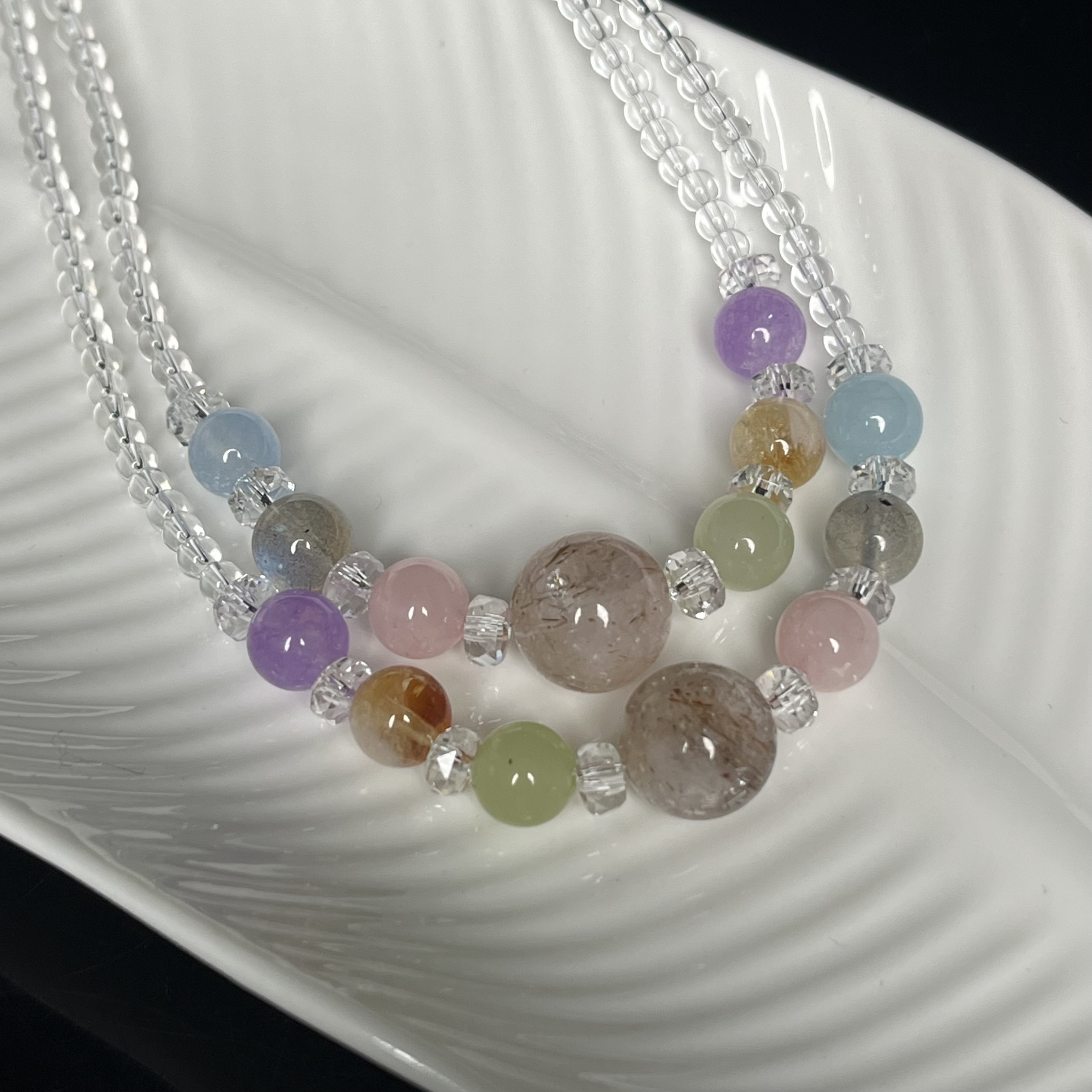 原创多宝水晶项链YC304多样性发其一轻奢