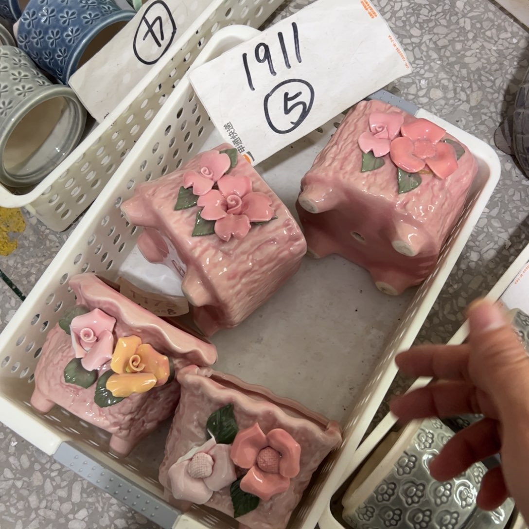 陶瓷陶瓷多肉花盆@@1911