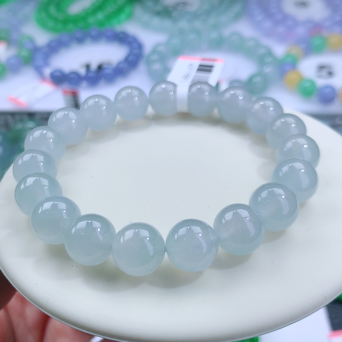 翡翠手串未镶嵌卡10