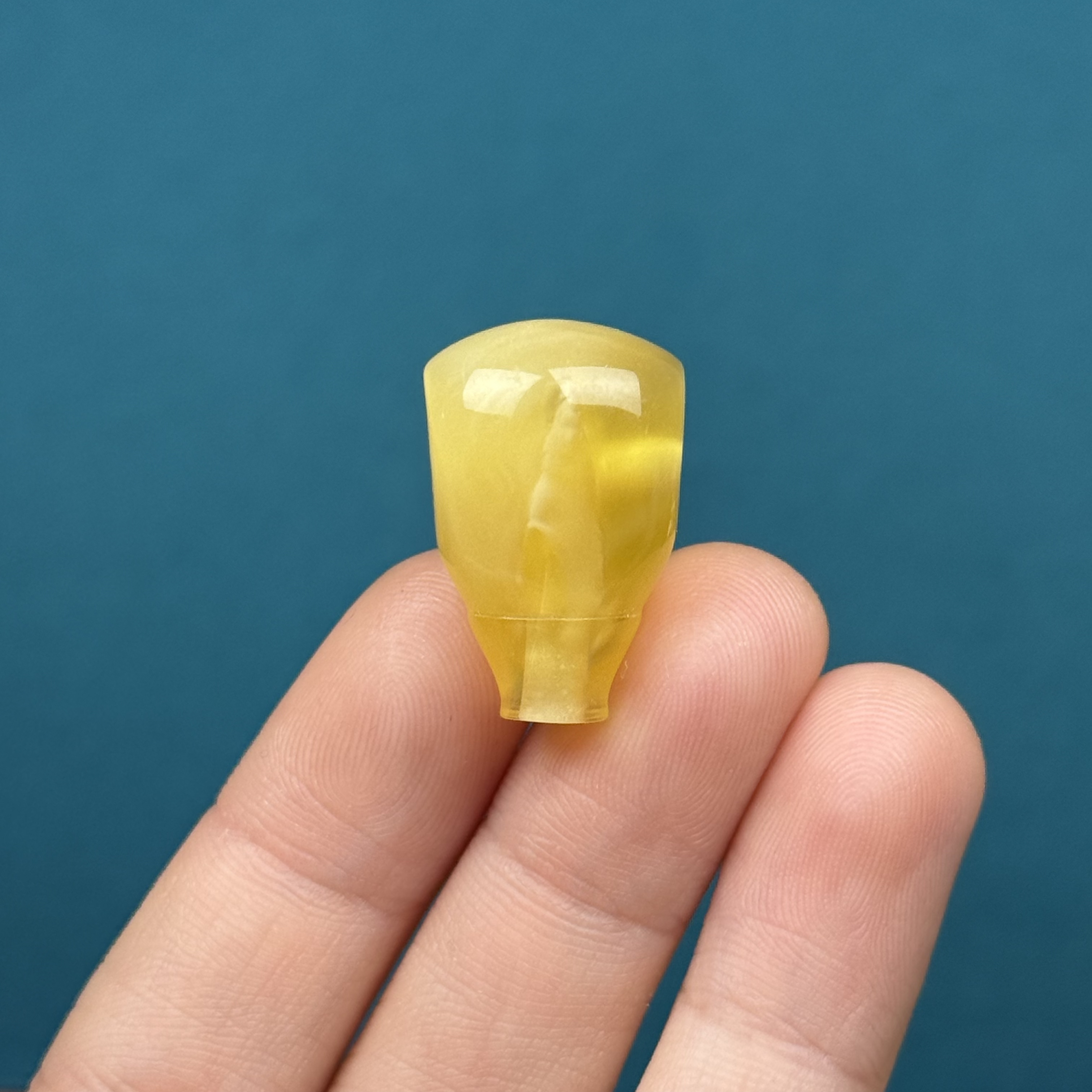 Z73-81天然原矿蜜蜡 鸡油黄三通 15.2*23*13mm支持复检假一罚十