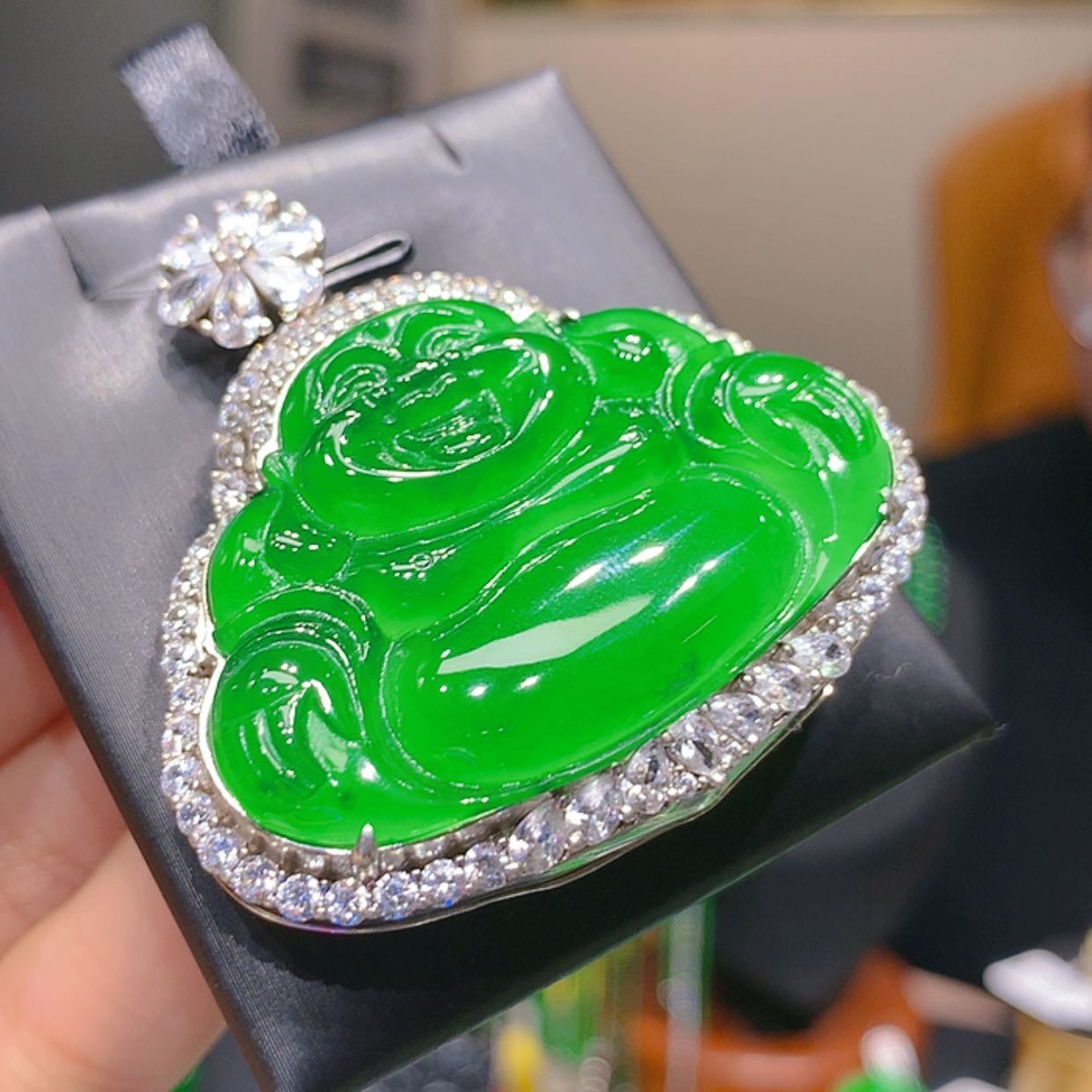 【闪购商品】翡翠颈饰银S925镶嵌7柒姐