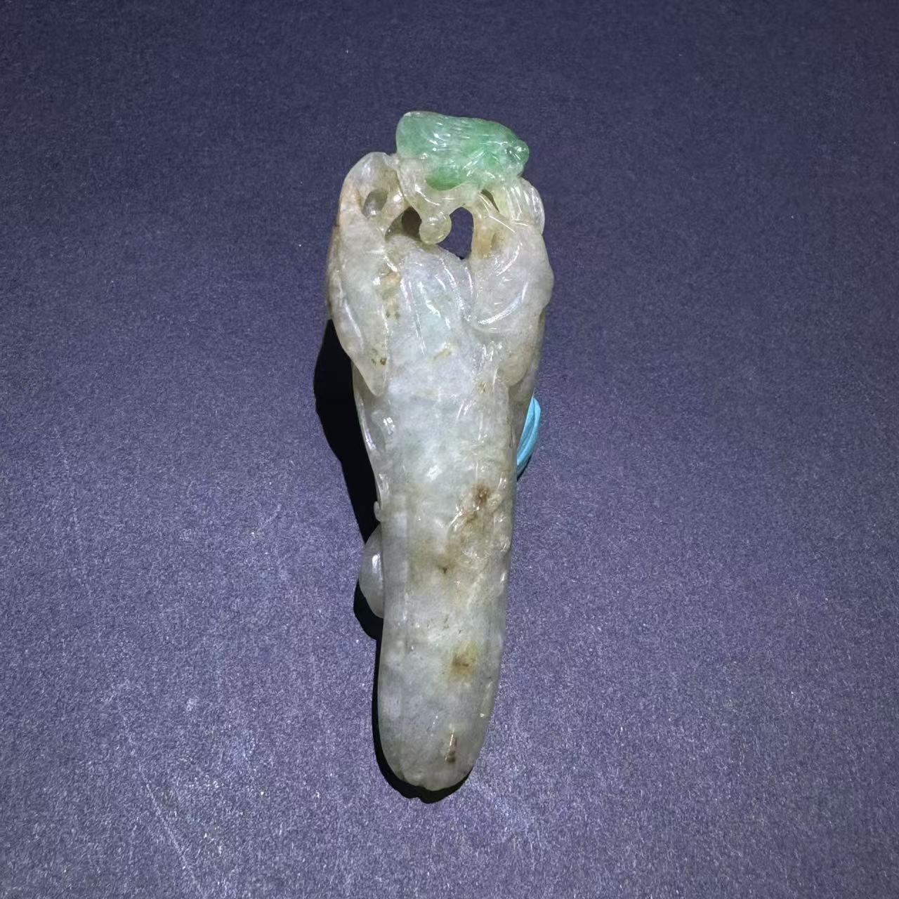 0416晚006翡翠福瓜吊坠