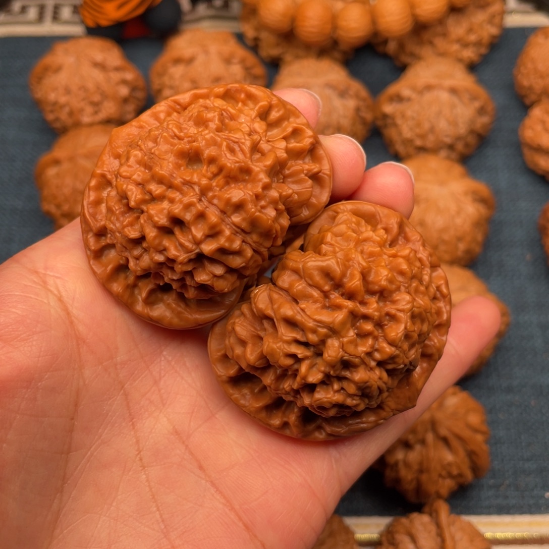 文玩核桃把件49全品毕业官帽