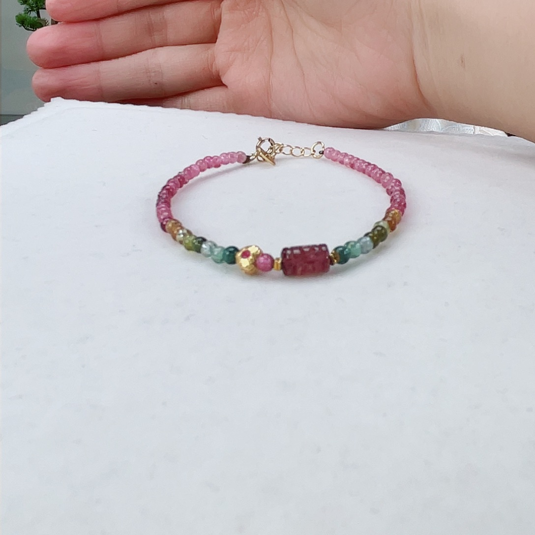 碧玺手链未镶嵌碧玺