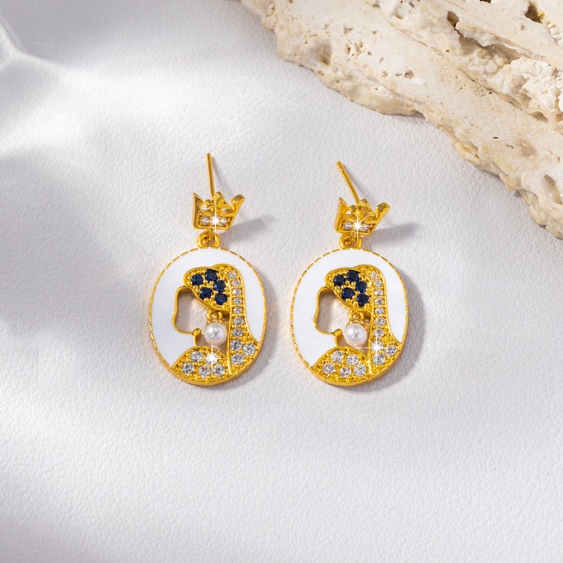 铜合金耳饰 轻奢设计师款耳钉~6307