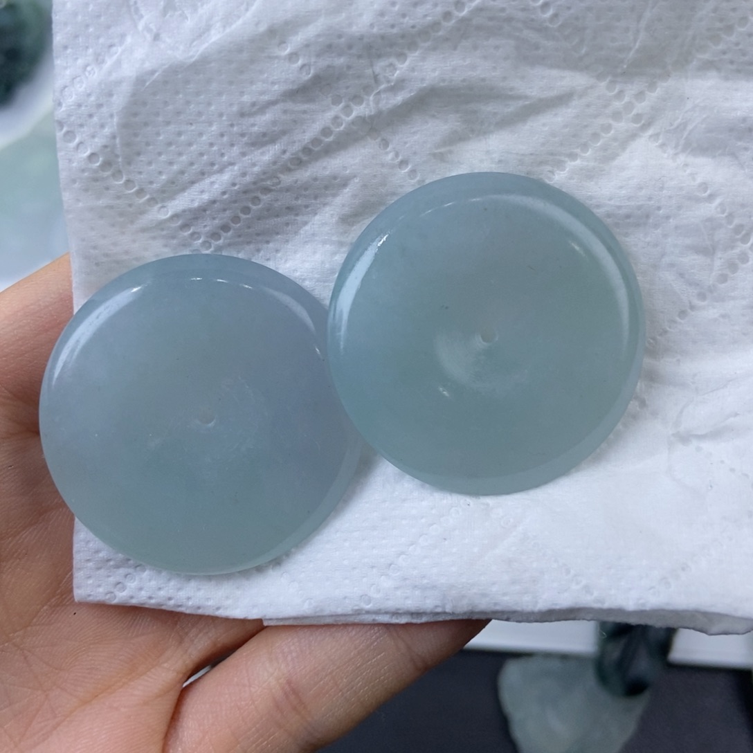 定制翡翠未镶嵌快***子扣子