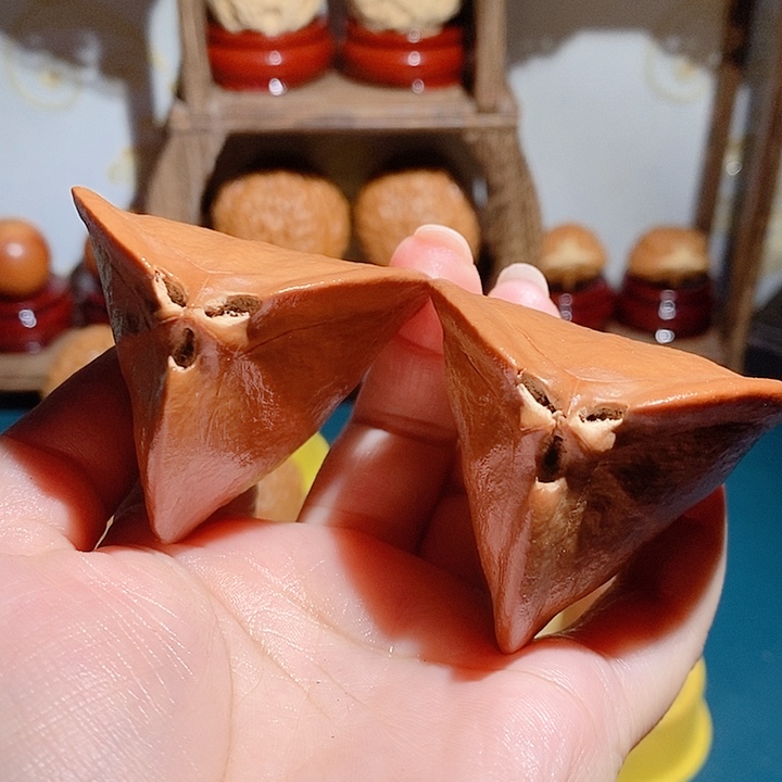 野生三花橄榄核飞碟橄榄5062