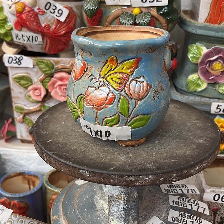 粗陶材质多肉花盆