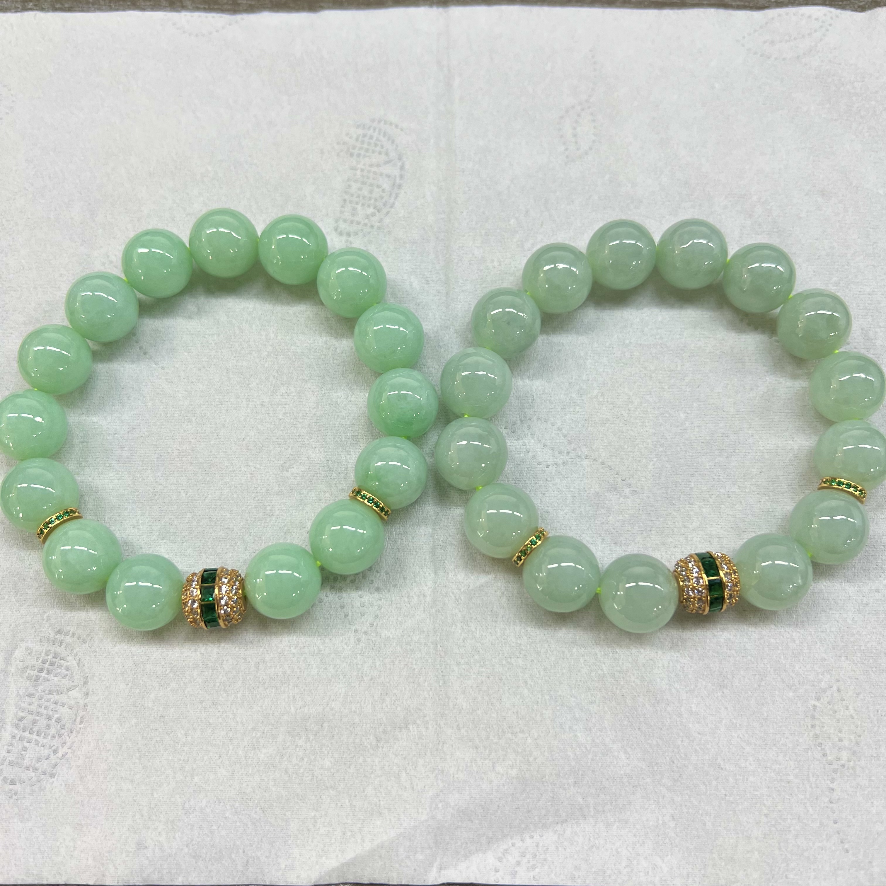 【云上好物】DS40871 翡翠手串 多样性发其一-10mm（WJ）