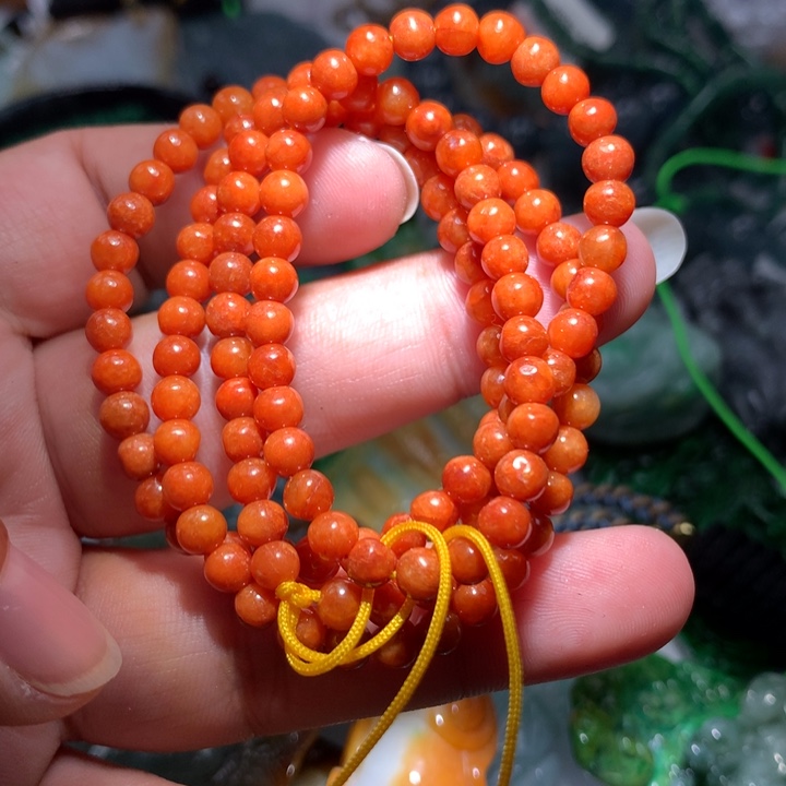 翡翠颈饰未镶嵌保真天然A货翡翠