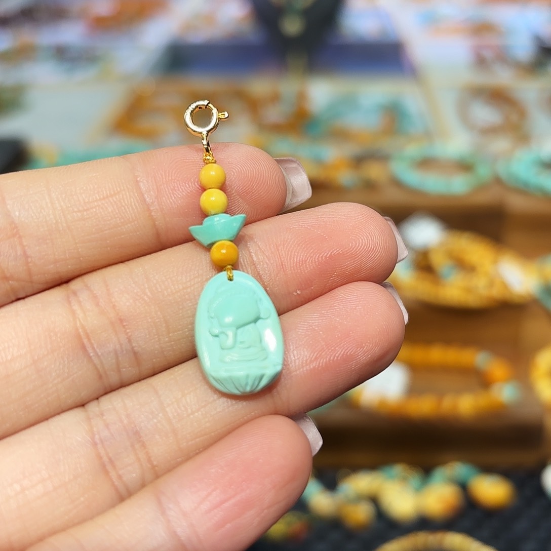 琥珀裸石未镶嵌滴流