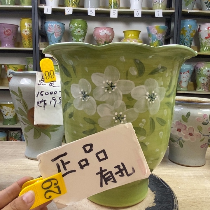 景德镇高温陶瓷花盆