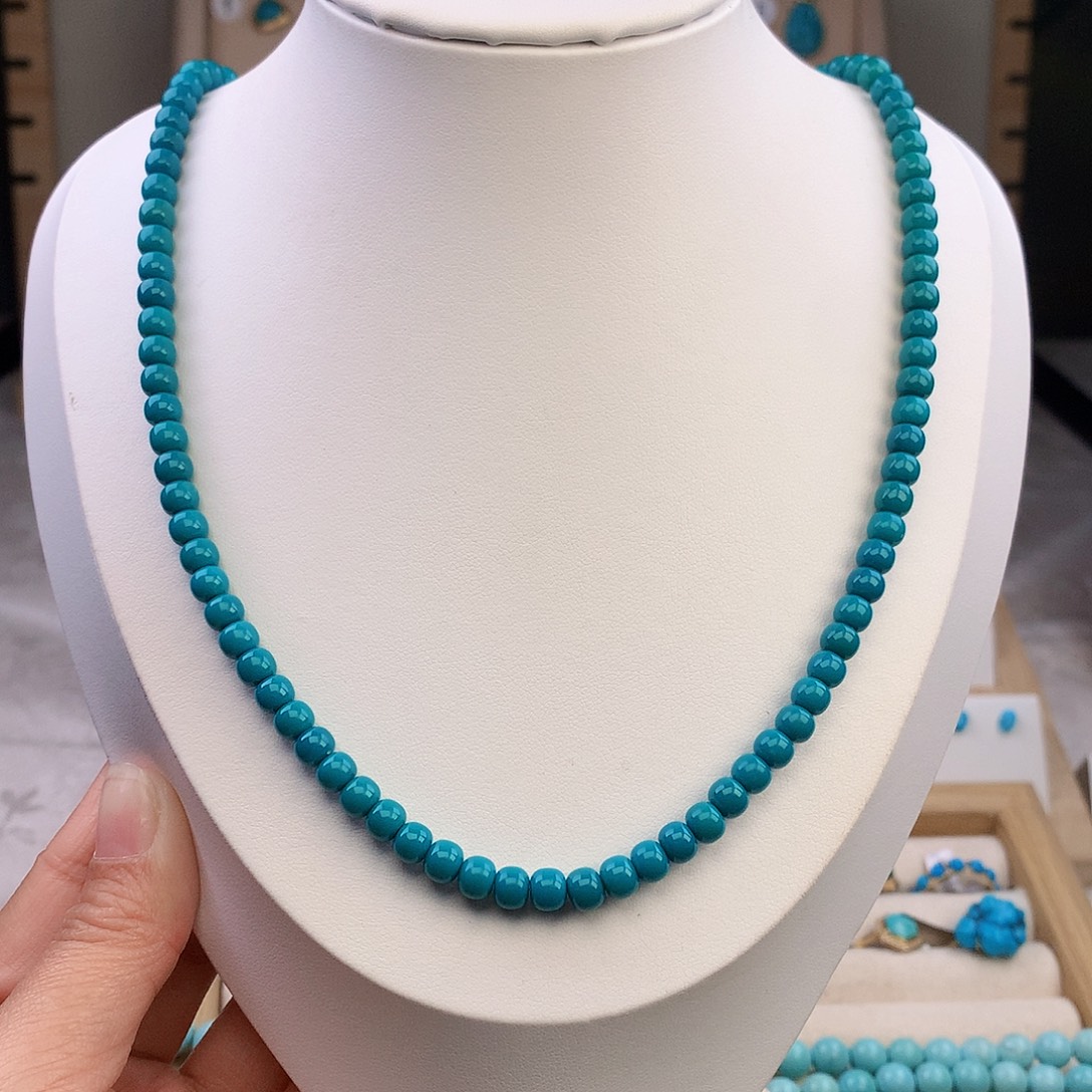 绿松石未镶嵌颈饰5.5