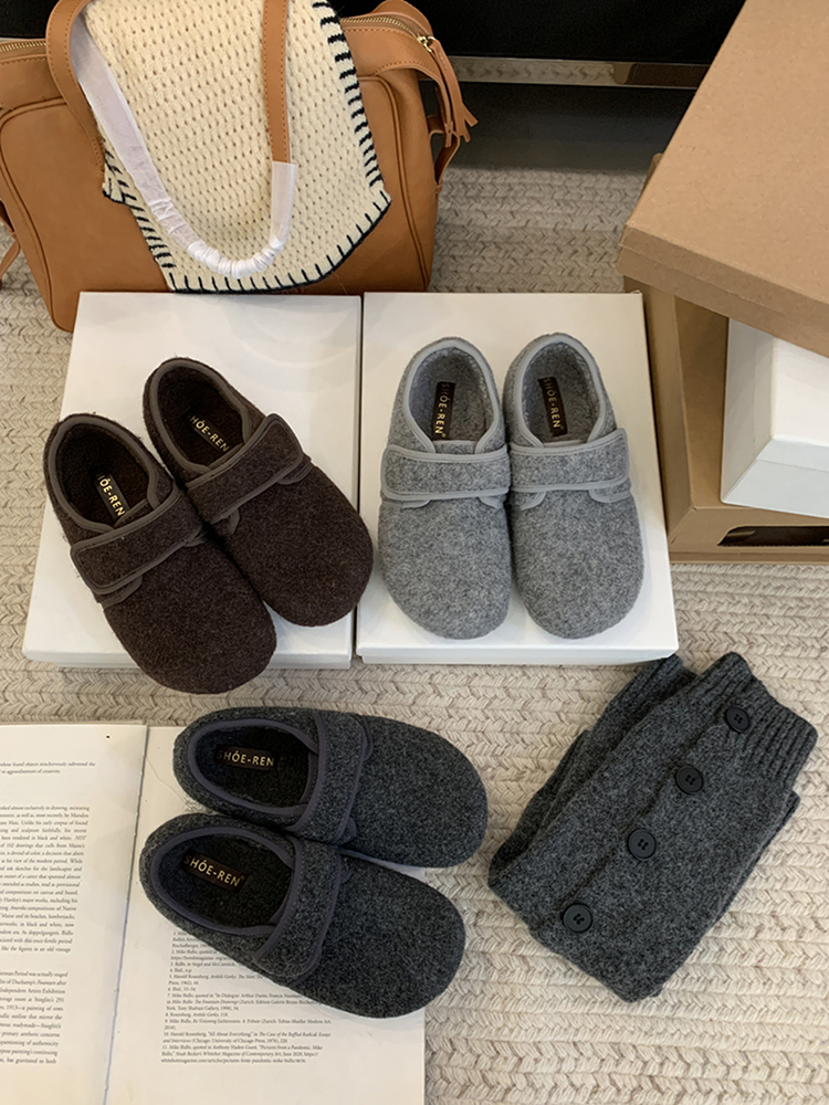 厚底小个子2025年秋冬保暖加绒勃肯鞋毛毛鞋软底单鞋女鞋子乐福鞋