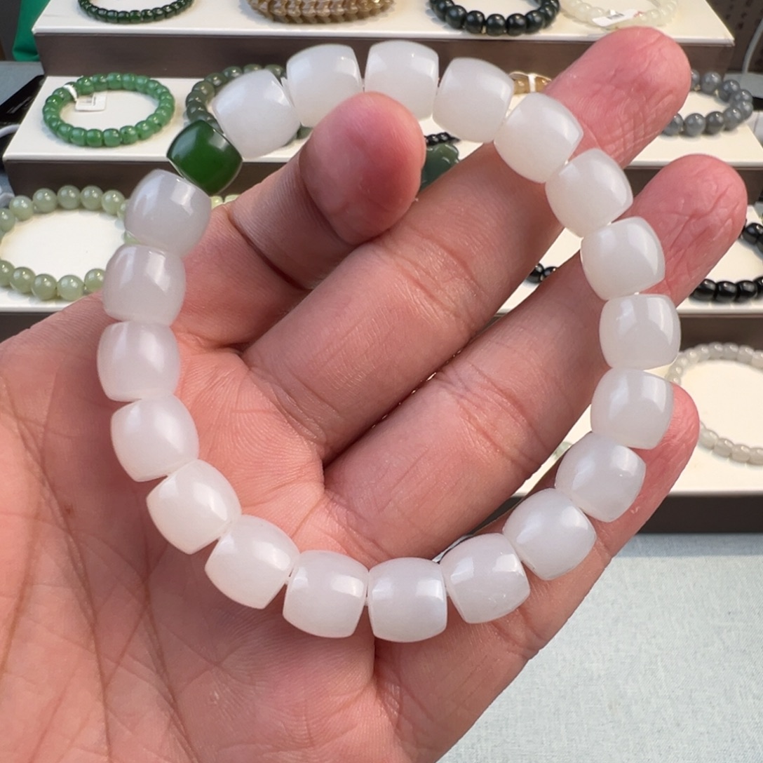 滨***】和田玉未镶嵌手链