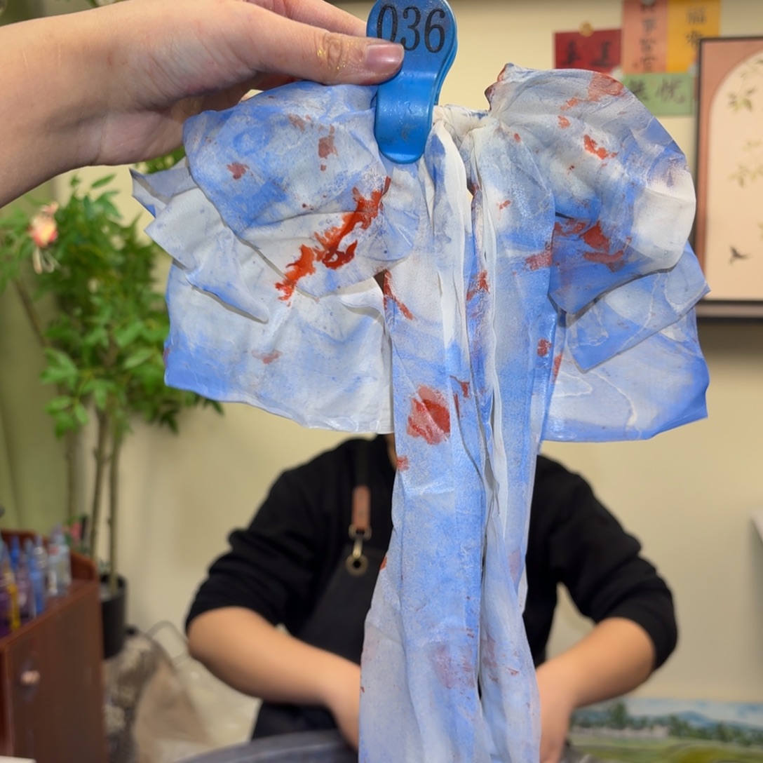 我***仁PU蝴蝶结大飘带122