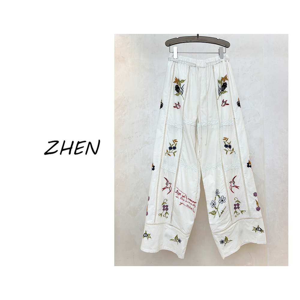 【ZHEN】25Y00213 2025经典休闲裤直筒显瘦小众设计师款