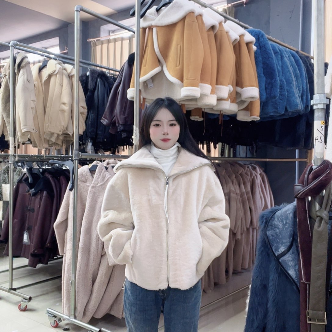 真皮皮毛一体外套213-1948