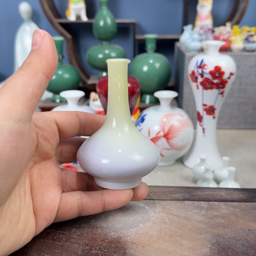 陶瓷手工小花器摆件