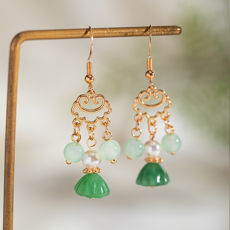 新中式国风耳环复古旗袍汉服古装耳饰