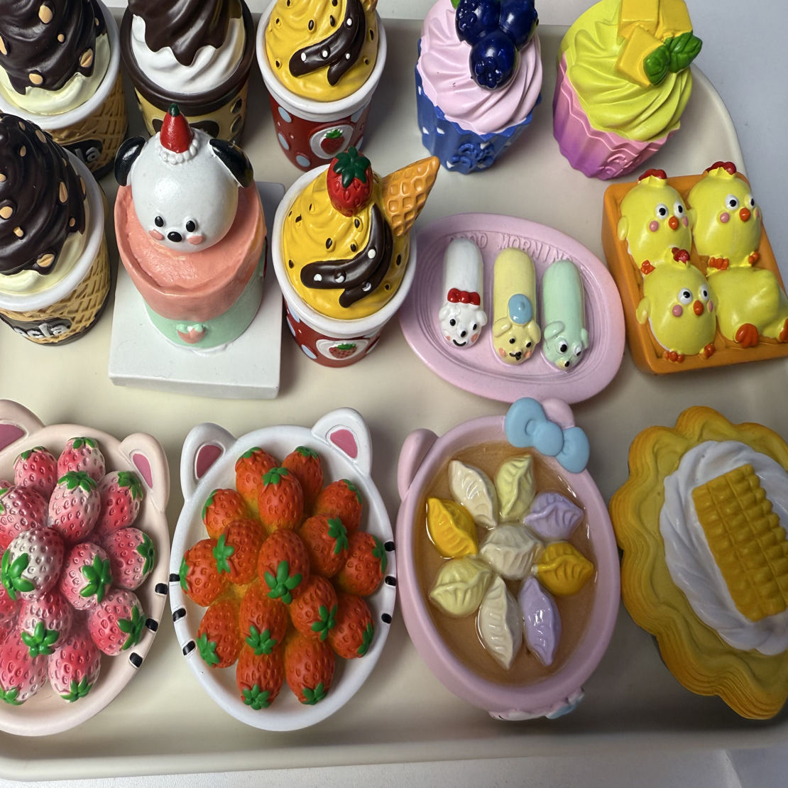 【直播间扣号】树脂食玩冰箱贴 一组